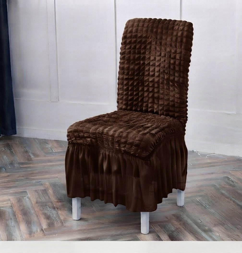 Premium Bubble Frilled Chair Cover - Image 2