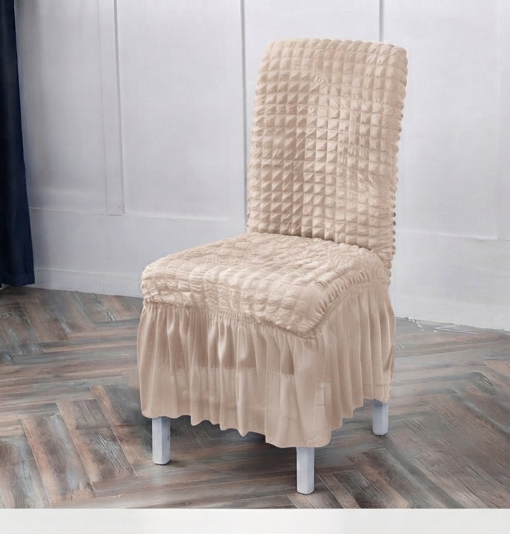 Premium Bubble Frilled Chair Cover - Image 3