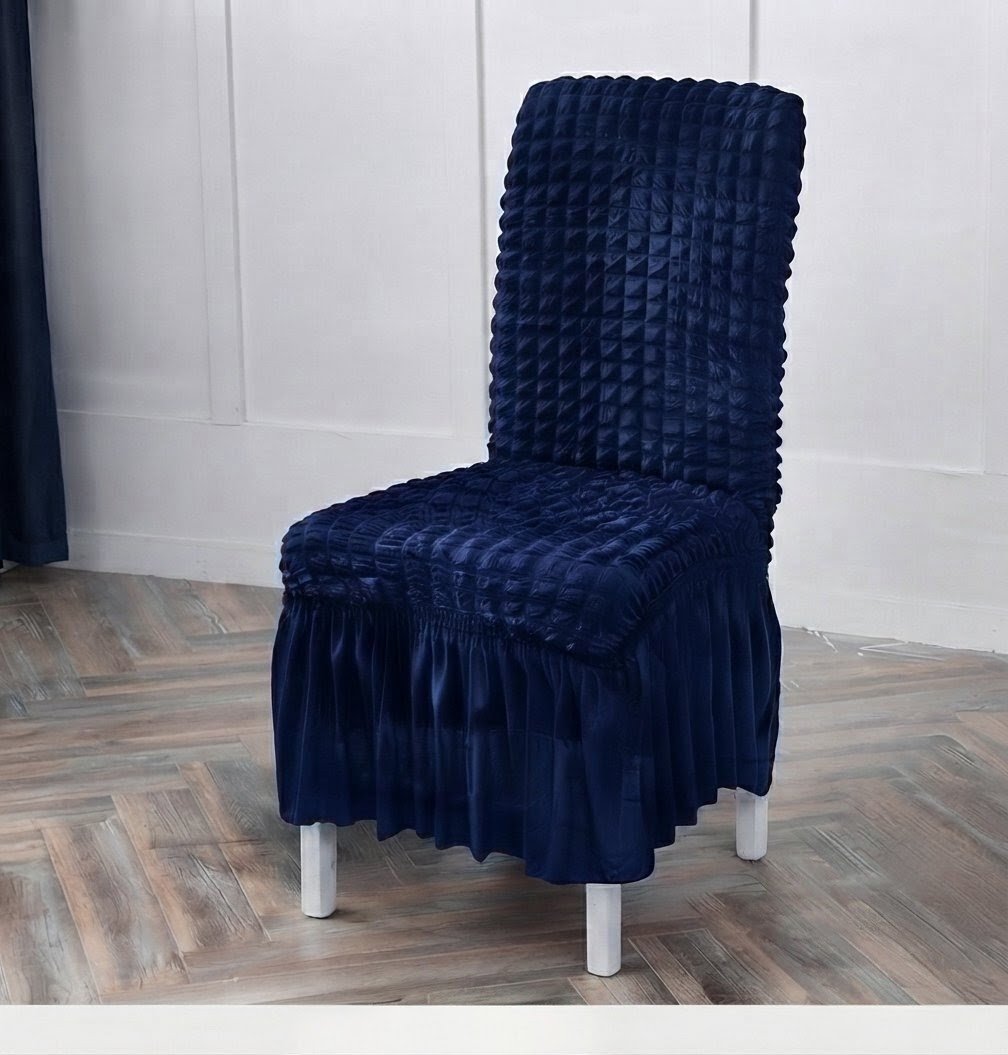 Premium Bubble Frilled Chair Cover